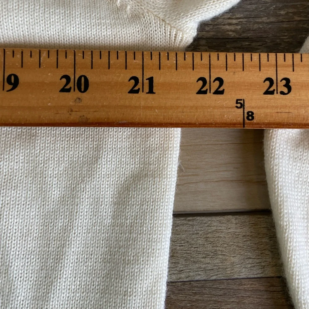 Alfred Dunner Wool Blend Embroidered Sweater Mock Neck Size L Preppy Cottagecore - Picture 7 of 13